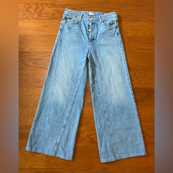 Mother The Enchanter in Party Of One Stretch Wide Leg Jeans Size 32 Excellent